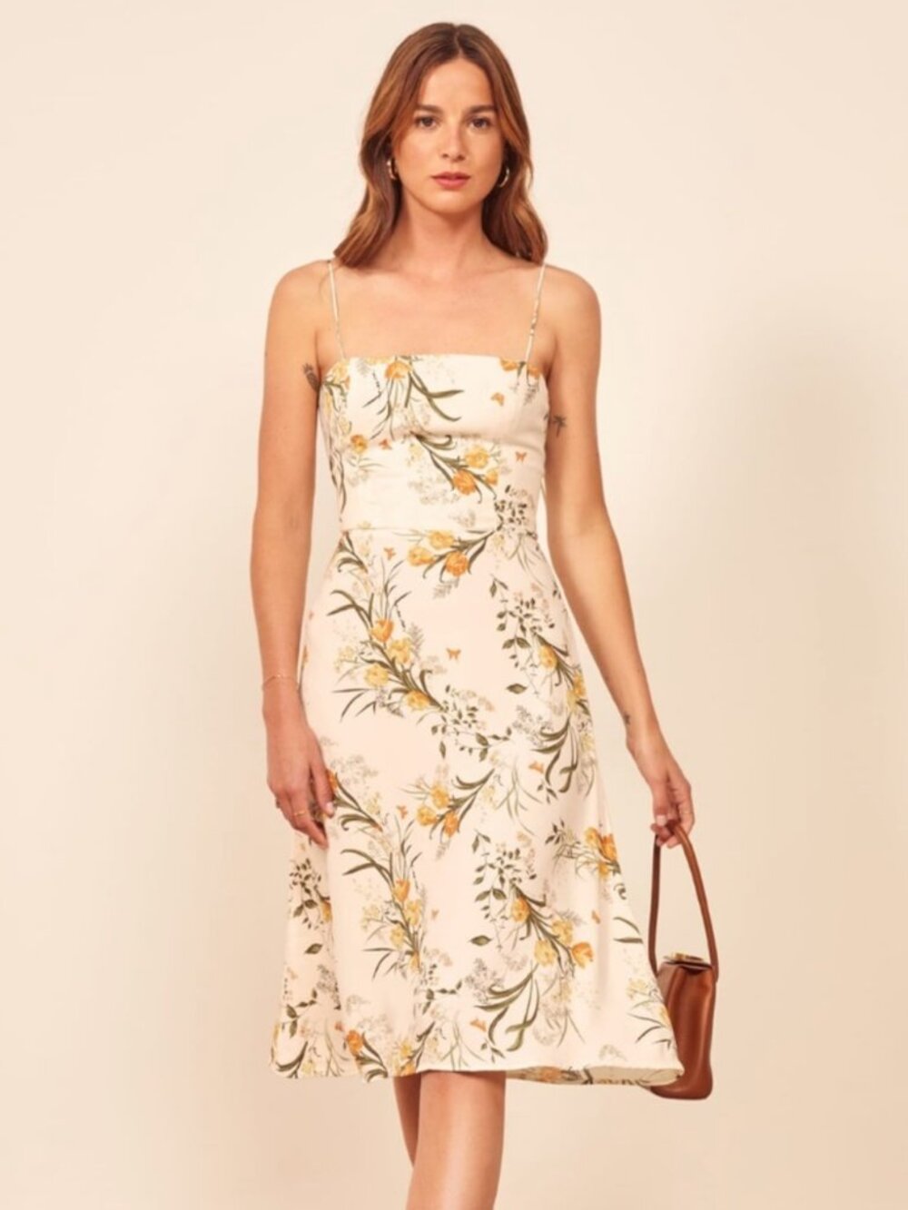 Reformation Peach Aurora Dress